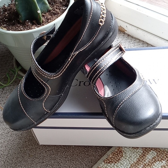 Croft & Barrow CB Sherell Black Leather Slip Ons Sz 6 - Picture 3 of 9